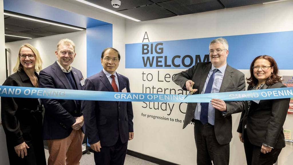 Leader of Leeds City Council, Councillor James Lewis, officially opens Leeds International Study Centre